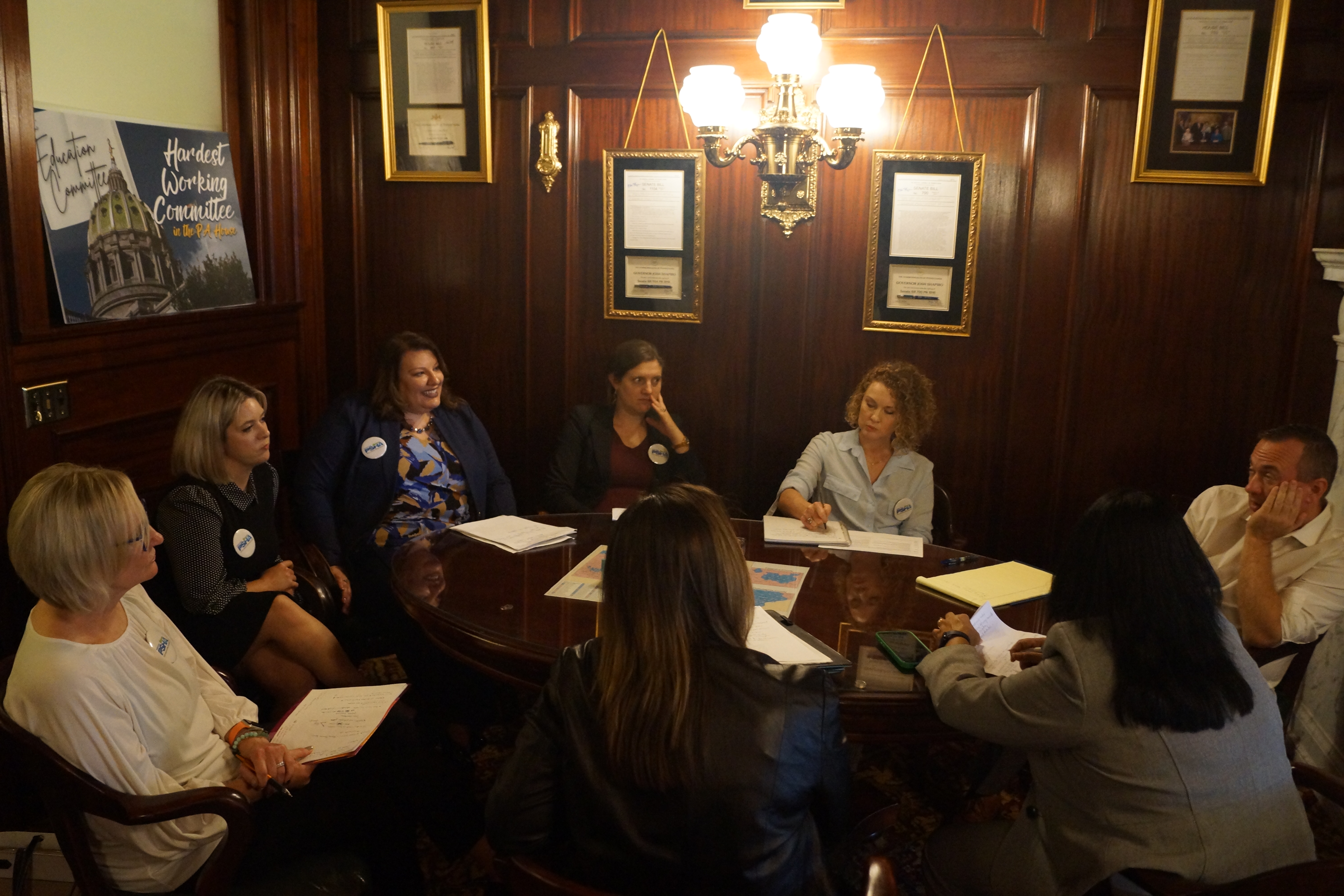 PSHA Members meeting with Representative Pete Schwyer in his office in Harrisburg, PA
